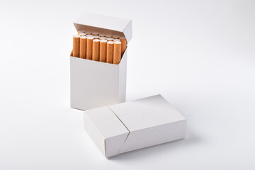 Pack of cigarette isolated on white background