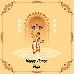 Durga Puja Celebration A Festive Greeting