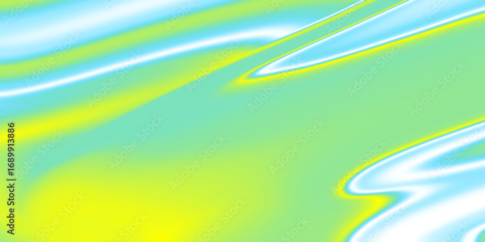 Poster abstract green and yellow swirl background with transparent elements for modern design projects and 