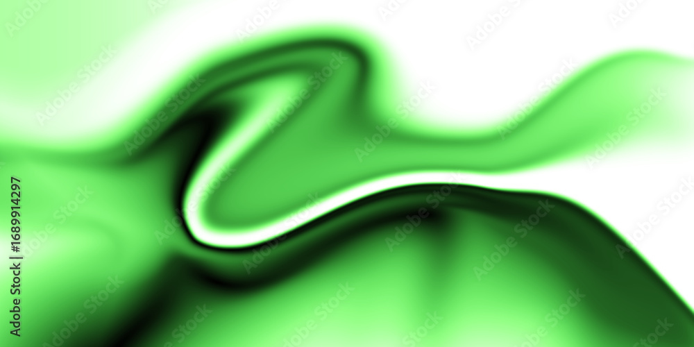 Poster abstract green smoke effect on transparent backdrop a mesmerizing display of gradient hues and smoot