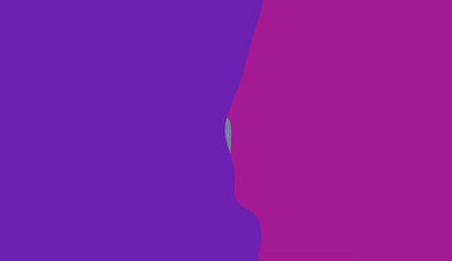 Abstract Dual-Tone Wall with Grainy Cement Seam”. Purple and Pink Cracking  Wall Fill with cement.