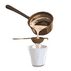 Masala chai vector