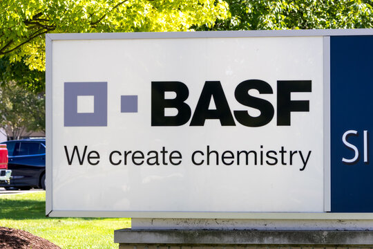 BASF chemicals and polymer company in Detroit, MI, USA. BASF is a German multinational chemical company.