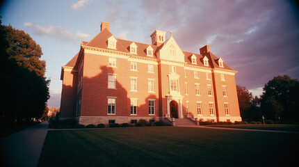 red brick university building