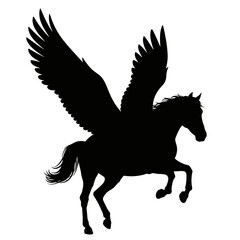 silhouette of a horse