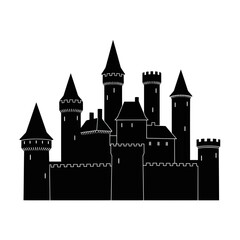 Obraz premium castle vector illustration