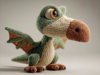 charming amigurumi hedgehog poster: a photorealistic crochet toy art for cozy home decor, nursery walls, or playroom aesthetics – perfect gift for craft lovers!