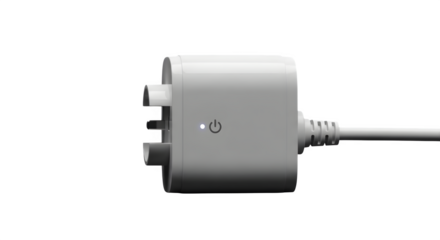 Smart plug isolated on transparent background, a device for home automation system