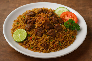 Jakarta-style goat fried rice