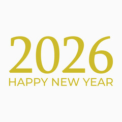 Happy New Year 2026, Poster, Banner Vector Template