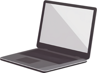 A sleek and clean vector illustration of a laptop.