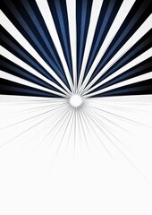 Obraz premium Abstract radial pattern with alternating dark blue and white rays emanating from a central bright point, creating a dynamic and energetic visual effect