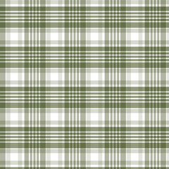 Sage Green and White Plaid Pattern