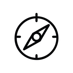 Compass Vector icon vector art of compass icon, depicting navigation and orientation, ideal for travel, geography, and exploration themes, with a classic design and clear, minimalist style for easy re