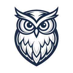 Majestic Owl: A Striking Vector Illustration on transparent background