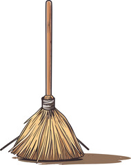 broom and shovel