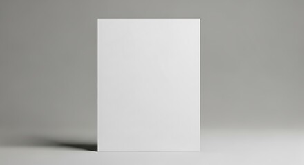 Blank White Card Mockup for Design Presentation.