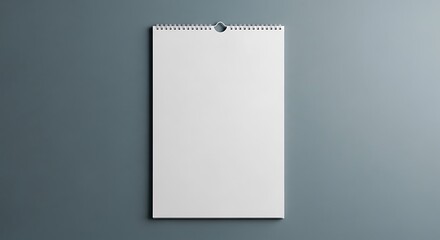 Blank Wall Calendar for Planning.