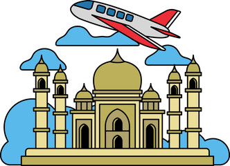 Flight to Taj Mahal Tourism