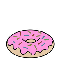 donut isolated on white