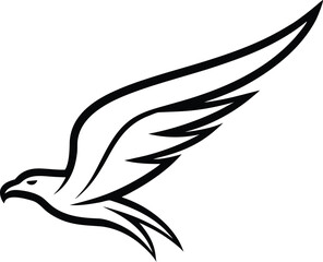 vector illustration of an eagle