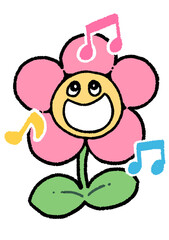 歌う花(ピンク)