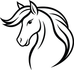 horse head silhouette