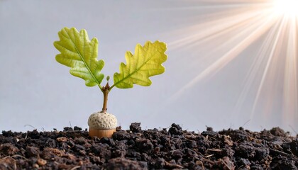 Sprout Growth Nature Scene