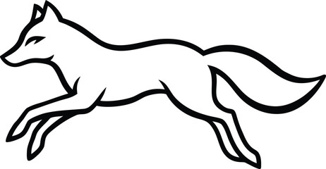 vector illustration of a fox