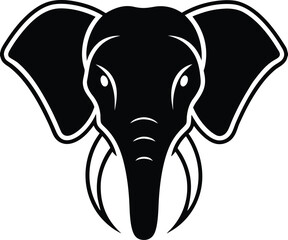 elephant head vector illustration