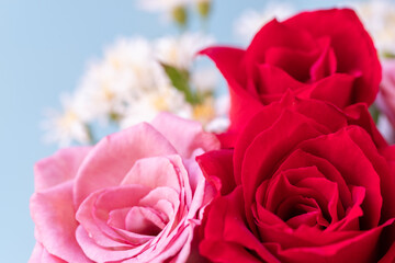  美しい薔薇の花束