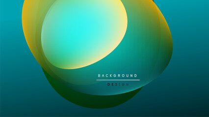 Abstract fluid shapes, vibrant colors blend. Gradient background creates dynamic visual effect. Modern design element for digital projects.