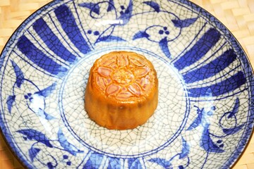 Mooncake filled red bean in Japan
