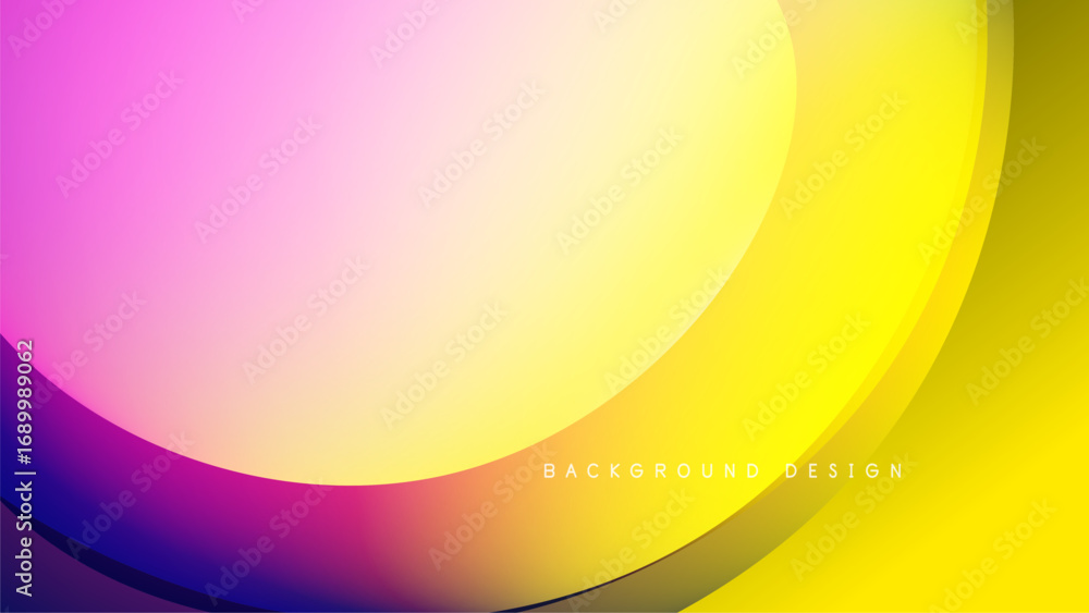 Poster abstract gradient background. smooth curves blend vibrant colors, creating dynamic visual effect. mo