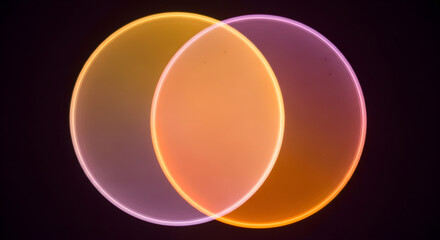 Venn Diagram: Intersecting Circles Graphic.