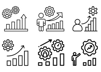 set of business icons