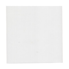 White Square Paper Sheet Isolated PNG