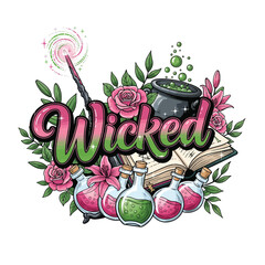 Aesthetic Wicked Witch Magical Wizard Witch Graphic