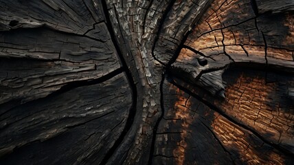 Extreme Close-Up of a Tree Bark Texture