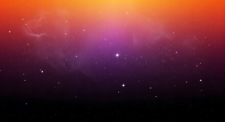 Vibrant starry nebula with glowing light and cosmic dust