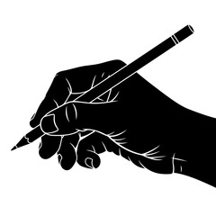 silhouette of a pencil