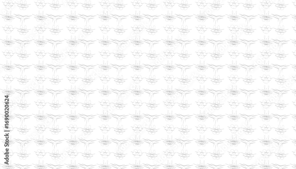 Aufkleber repeating pattern of black abstract swirls and lines on a white background seamless