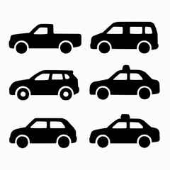 Naklejka premium set of cars icons