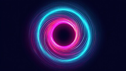 and keywords based on the image

 Neon Spiral Light Vortex Abstract Art