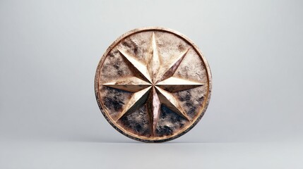 and keyword list for the image

  Bronze Star Shield 3D Render