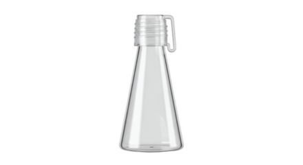 Water Bottle : A sleek and modern clear water bottle, designed with simplicity and functionality in mind. A clear, minimalist design of a refreshing, functional bottle