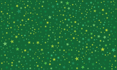 Traditional Christmas Star Pattern with Deep Green Background