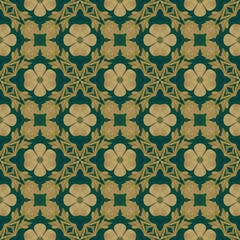 Seamless vintage floral pattern for wallpaper or textile with a retro style