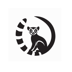 Lemur Logo Icon Vector Illustration for Wildlife and Nature Design © Imam