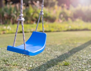 Swing set in a park